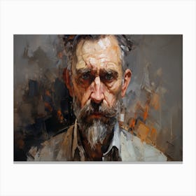 Portrait Of An Old Man 4 Canvas Print