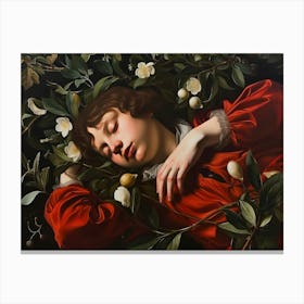 Contemporary Artwork Inspired By Caravaggio 2 Canvas Print