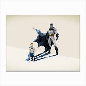 Super Shadows Dark Knight Canvas Print