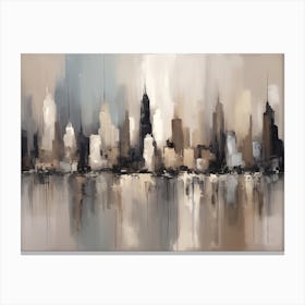 Abstract City Skyline 2 Canvas Print