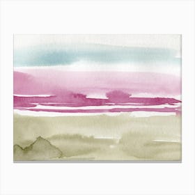 Pink Beach Canvas Print