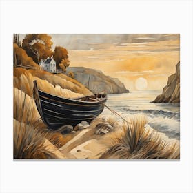 European Coastal Painting (4) Canvas Print