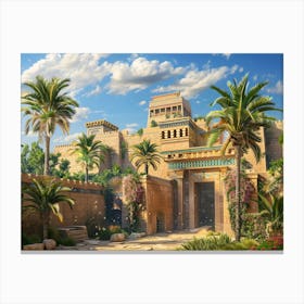 Egyptian Palace Canvas Print