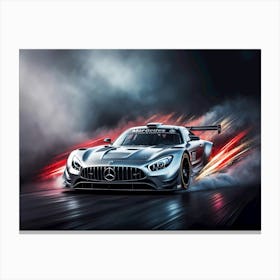 Mercedes Amg Gt Racing Car 2 Canvas Print