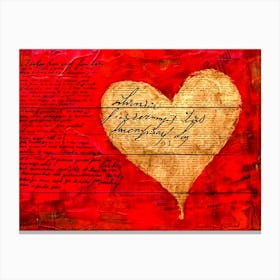 Heart Of Gold 2 Canvas Print