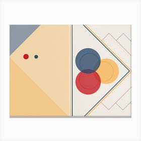 Bauhaus Geometric Art Canvas Print