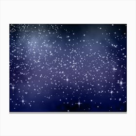 Blueberries Shining Star Background Canvas Print