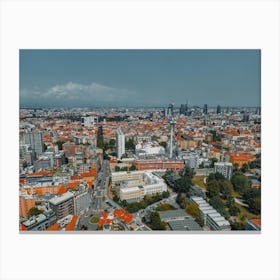 Panoramic view of the Italian metropolis Canvas Print