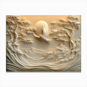 Dove In The Sky Canvas Print