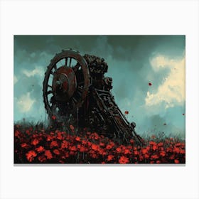 Steampunk Farming Canvas Print