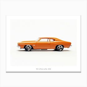 Toy Car 70 Chevelle Ss Orange Poster Canvas Print
