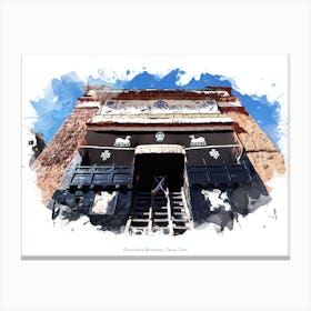 Phuntsoling Monastery, Tsang, Tibet Canvas Print