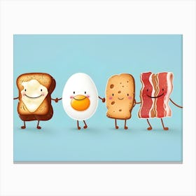 Happy Breakfast Canvas Print