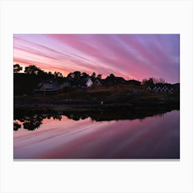 Sunset In Norway 1 Canvas Print