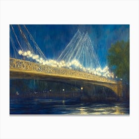 London Bridge At Night Canvas Print