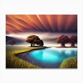 Landscape Painting 34 Canvas Print