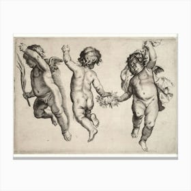 Cupids By Person 1 Canvas Print