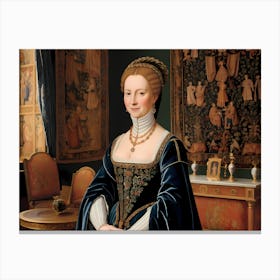 Anne Of Cleves Timeless Beauty: A Lady of the Renaissance Canvas Print