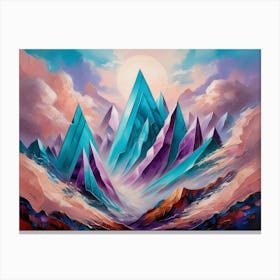 Crystal Mountains Canvas Print