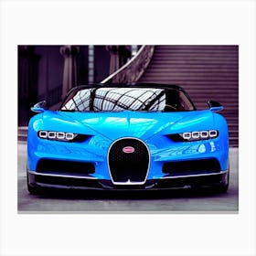 Cute Blue Car Cool Canvas Print