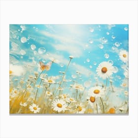 Daisies In The Meadow Canvas Print