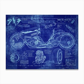 Akira Bike Canvas Print