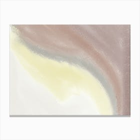 Abstract Painting brown yellow Canvas Print