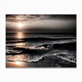 Sunset At The Beach 521 Canvas Print