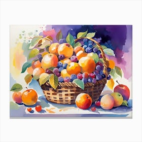 Fruit Basket 1 Canvas Print