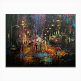 Rainy Night Canvas Print