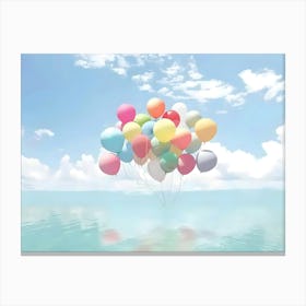 Balloons In The Sky 1 Canvas Print