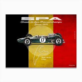 Spa Lotus 33 Jim Clark Landscape Canvas Print