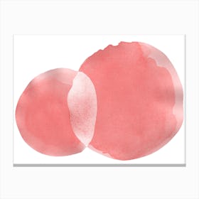 Minimal Pink Abstract 06 Canvas Print