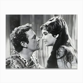 Richard Burton And Elizabeth Taylor Canvas Print