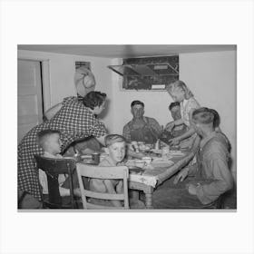 Untitled Photo, Possibly Related To Mormon Farmers At Dinner Table, Box Elder County, Utah By Russell Lee Canvas Print