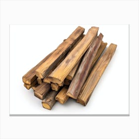 Pile Of Wood Sticks Canvas Print