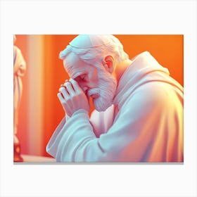 Pope Praying Canvas Print