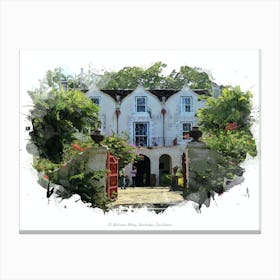 St Nicholas Abbey, Barbados, Caribbean Canvas Print