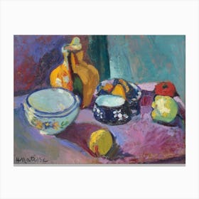Dishes And Fruit, Henri Matisse Canvas Print