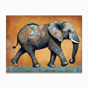 Modern Elephant, 1137 Canvas Print