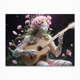 Woman With A Guitar Canvas Print