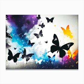 Butterflies In The Sky 23 Canvas Print