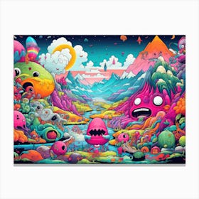 Monsters In The Sky 1 Canvas Print