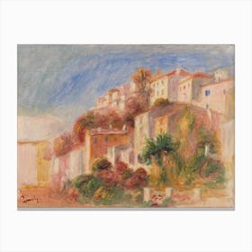 View From The Garden Of The Post Office, Cagnes, Pierre Auguste Renoir Canvas Print