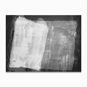 Minimal Abstract Black And White Painting 8 Canvas Print