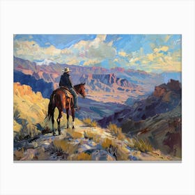 Cowboy In Death Valley California 3 Canvas Print