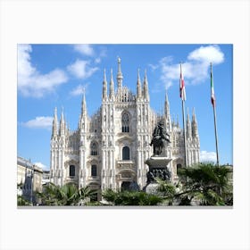 Milan Cathedral Front View Canvas Print