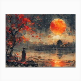 Asian Moon Canvas Print