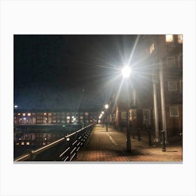 Swansea Marina by night Canvas Print