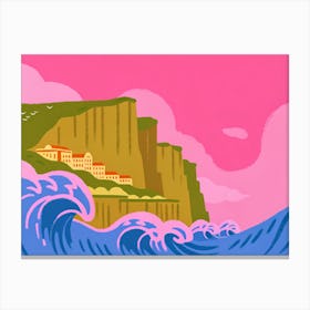 Cliffs And Waves   Canvas Print